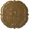 Ekena Millwork Victorian Ceiling Medallion, Hand-Painted Pale Gold, 24 3/8"OD x 1"P CM24VIPAS - alternate 1